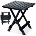 Kmtp Outdoor folding table black 44x44x50 cm Kmtp Outdoor folding table black 44x44x50 cm