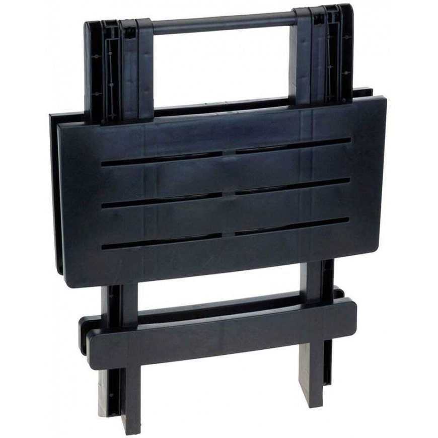 Kmtp Outdoor folding table black 44x44x50 cm – 2