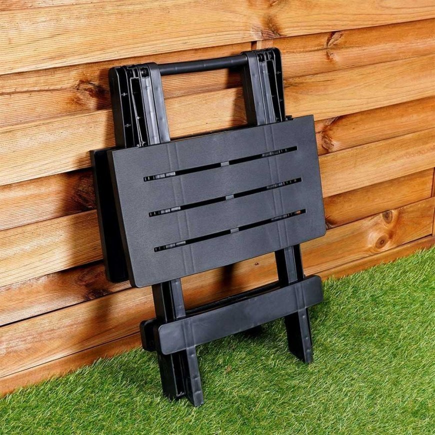 Kmtp Lauko stalas sulankstomas juoda 44x44x50 cm – 4