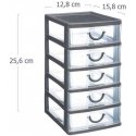5five Simply Smart Mąstymo organizatorius su 5 stalčiais, 13 x 16 x 26 cm, pilkas 5five Simply Smart Mąstymo organizatorius su 5 stalčiais, 13 x 16 x 26 cm, pilkas