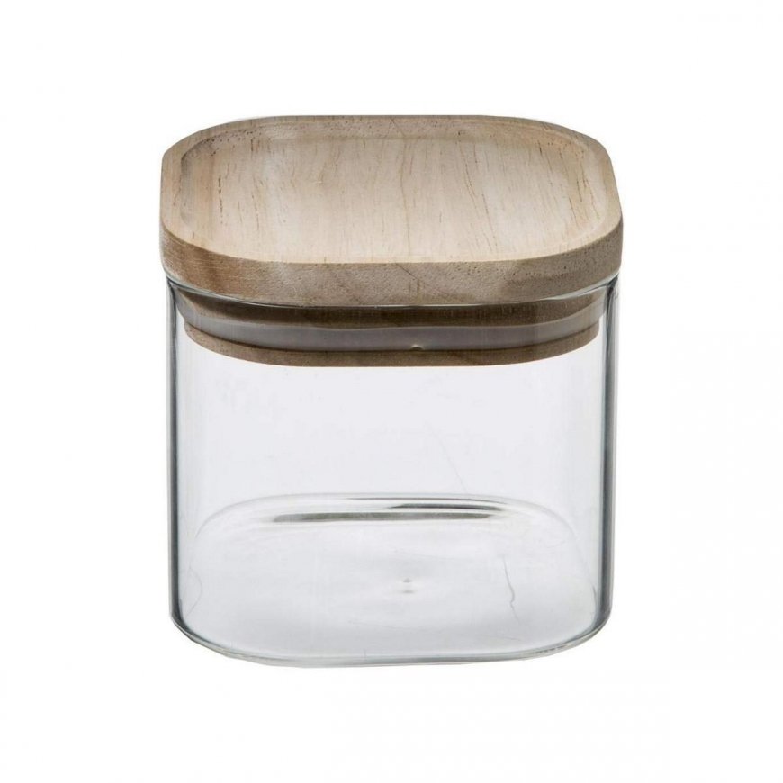 Secret De Gourmet Glass food containers, decorative jars with wooden lids – 3