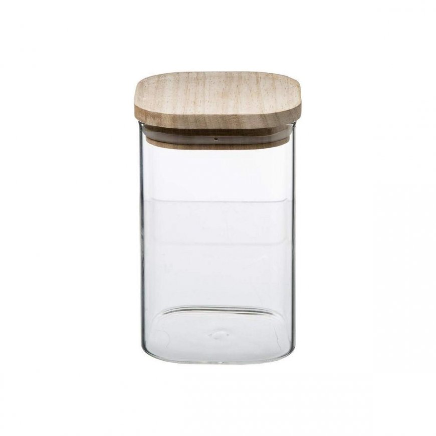 Secret De Gourmet Glass food containers, decorative jars with wooden lids – 4