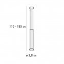 Teleskooppisuihkutanko LUZ, Ø 2,8 cm, 110-185 cm, WENKO Teleskooppisuihkutanko LUZ, Ø 2,8 cm, 110-185 cm, WENKO