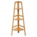 Bamboo Corner bathroom bookcase, bamboo, 3 levels Bamboo Corner bathroom bookcase, bamboo, 3 levels