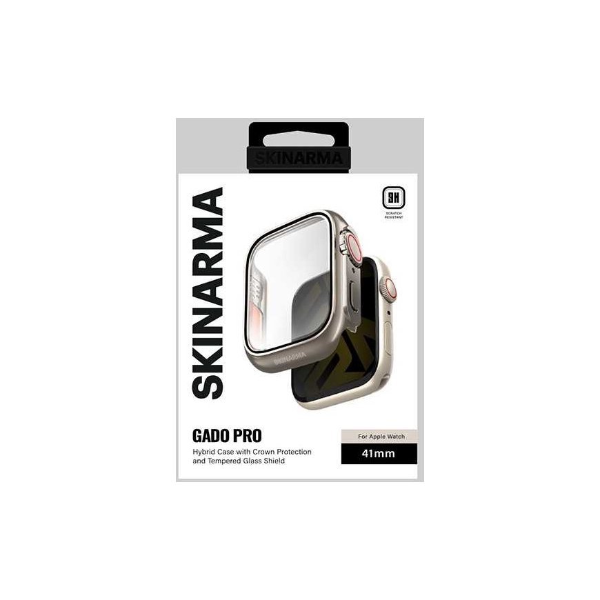 Skinarma kotelo Gado Pro Apple Watch 41mm titaania – 4