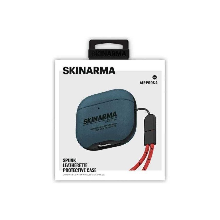 Skinarma dėklas Spunk AirPods 4 mėlynos spalvos – 4