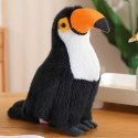 Lean Toys Pliušinis Toucan Bird pliušinis žaislas talismanas Mielas žaislas baltas 35cm Lean Toys Pliušinis Toucan Bird pliušinis žaislas talismanas Mielas žaislas baltas 35cm