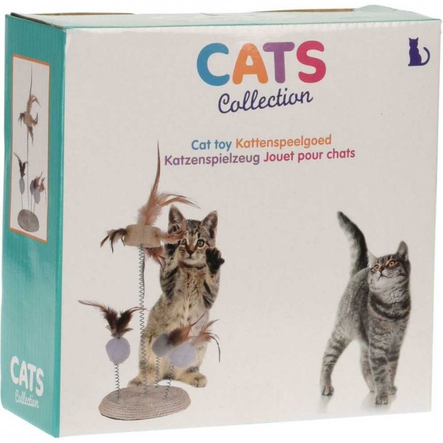 Cats Collection Jousilelu kissoille, höyhenet, jousilelut kissoille, 14x33 cm – 5