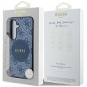 Dėklas Guess 4G Round Patch Classic Logo MagSafe do Samsung Galaxy S25+ mėlyna Dėklas Guess 4G Round Patch Classic Logo MagSafe do Samsung Galaxy S25+ mėlyna