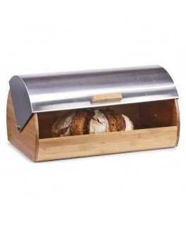 Bamboo Zeller duonos dėžė 39 x 25,5 x 18,5 cm bambuko / nerūdijančio plieno