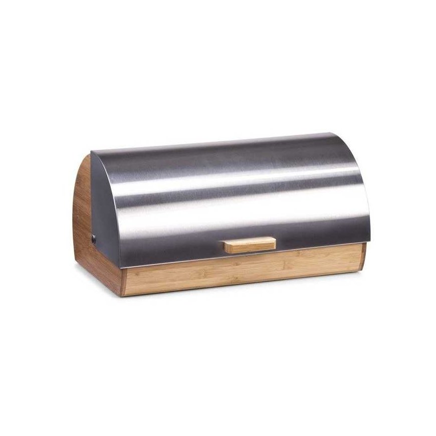 Bamboo Zeller duonos dėžė 39 x 25,5 x 18,5 cm bambuko / nerūdijančio plieno – 2
