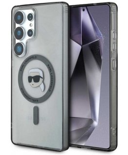 Karl Lagerfeld kotelo SAMSUNG S25 Ultra KLHMS25LHLSKIK (Magnetic IML Metal K. Heads) musta