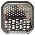 Steel Grater with container, 2 thickness grids, stainless steel