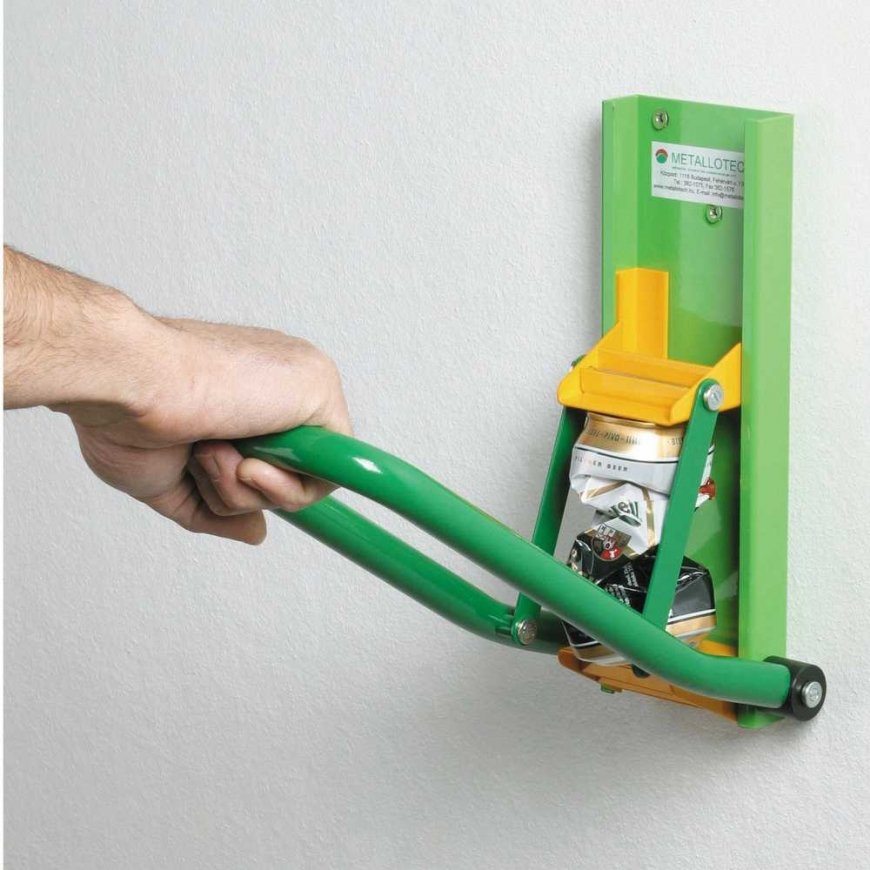 MEVA Aluminum can press 0.33l / 0.5l wall mounted