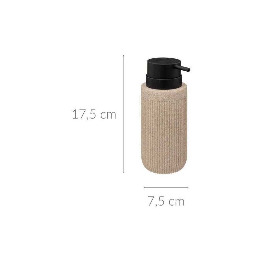 ONYX liquid soap dispenser, slate, Ø 7 cm