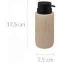 ONYX liquid soap dispenser, slate, Ø 7 cm