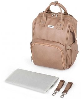 Petite&Mars Jasper - tilava 2-in-1 rattaiden reppu | Kameli ruskeankeltainen
