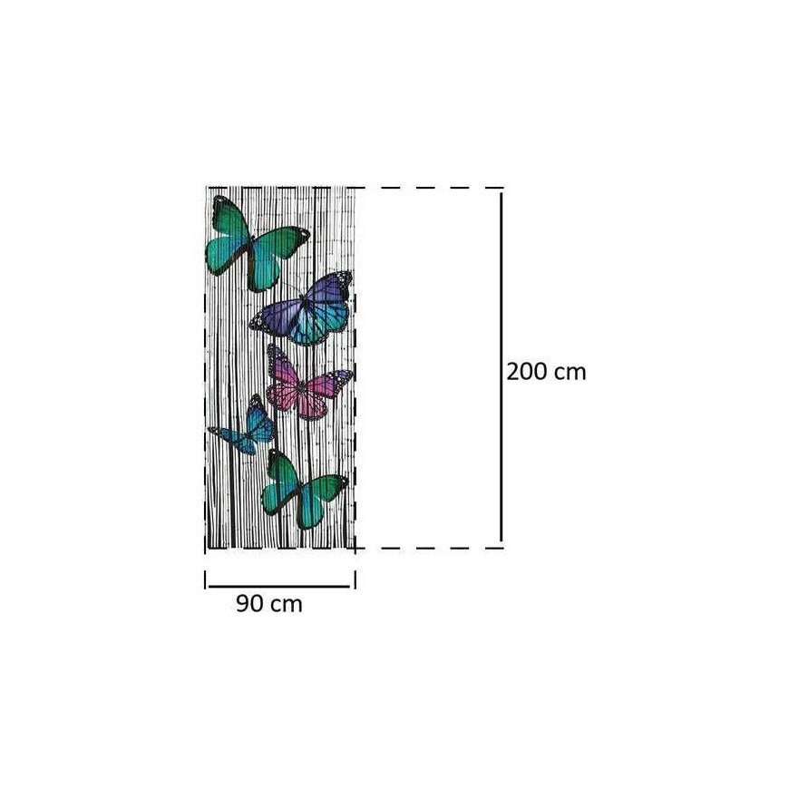 Maximex Užuolaidos bambusowa Motyle, 90x200 cm – 4