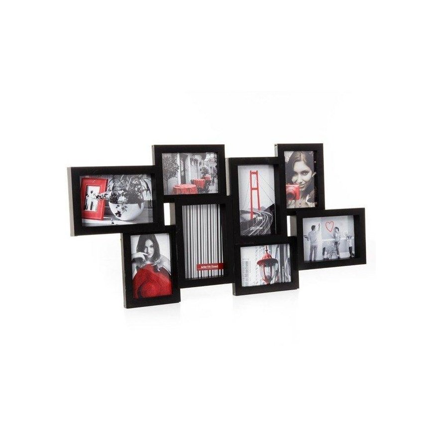 Photo frame Frame Frame for 8 photos - photo gallery, color black