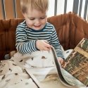 LEANDER - Forest baby bedding, organic cotton, 70x100 cm, cappuccino LEANDER - Forest baby bedding, organic cotton, 70x100 cm, cappuccino