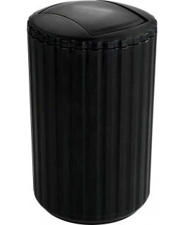 Allstar Waste bin, Swing, black, 3l, WENKO