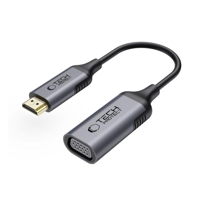 TECH-PROTECT ULTRABOOST ADAPTER HDMI TO VGA FULL HD 60HZ BLACK