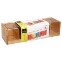 5five Simply Smart Bamboo Wooden Tea Box - 5 Compartments, Bamboo 5five Simply Smart Bamboo Wooden Tea Box - 5 Compartments, Bamboo