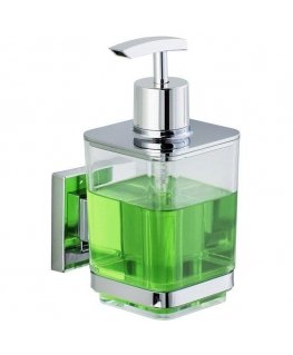 QUADRO soap dispenser, Vacuum-Loc stainless steel - 340 ml, WENKO