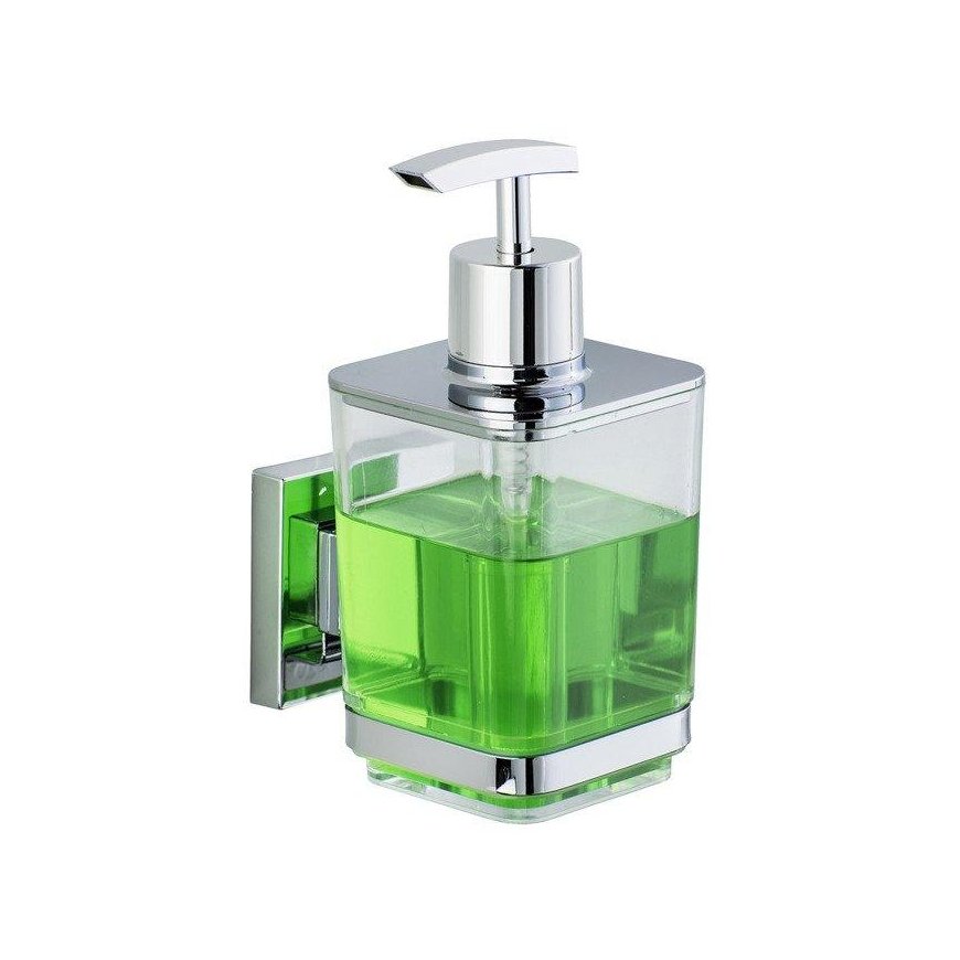 QUADRO soap dispenser, Vacuum-Loc stainless steel - 340 ml, WENKO