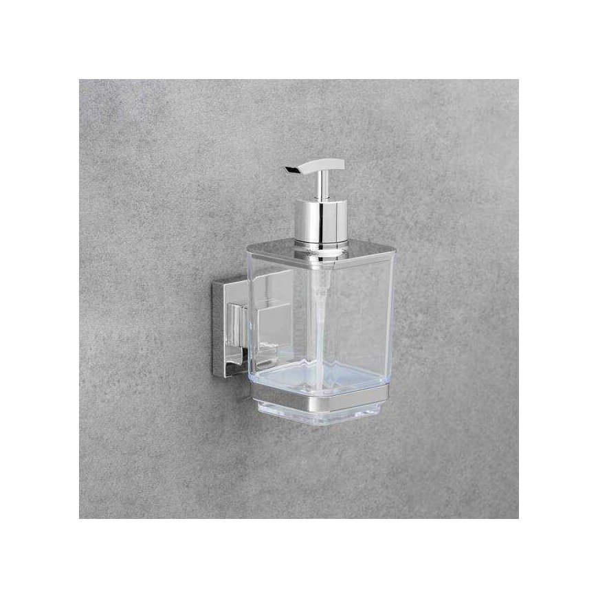 QUADRO soap dispenser, Vacuum-Loc stainless steel - 340 ml, WENKO – 2