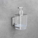 QUADRO saippuanannostelija, Vacuum-Loc ruostumaton teräs - 340 ml, WENKO QUADRO saippuanannostelija, Vacuum-Loc ruostumaton teräs - 340 ml, WENKO