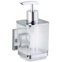 QUADRO soap dispenser, Vacuum-Loc stainless steel - 340 ml, WENKO QUADRO soap dispenser, Vacuum-Loc stainless steel - 340 ml, WENKO