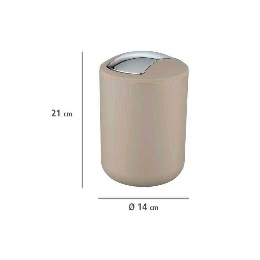 Garbage basket BRASIL, beige - 2 l, WENKO – 4