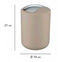 Garbage basket BRASIL, beige - 2 l, WENKO Garbage basket BRASIL, beige - 2 l, WENKO