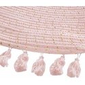 Dekoracja Domu Rožinė Lurex dekoratyvinis kilimas, skersmuo 90 cm su kutais, rožinis Dekoracja Domu Rožinė Lurex dekoratyvinis kilimas, skersmuo 90 cm su kutais, rožinis