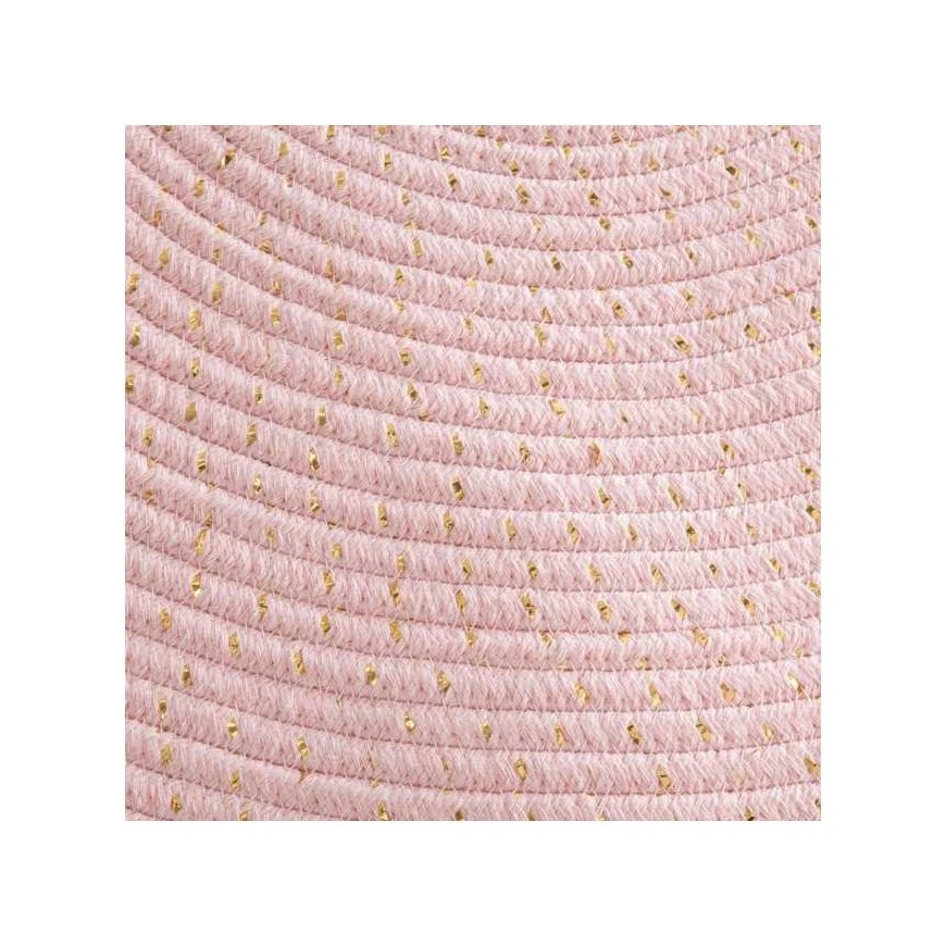 Dekoracja Domu Rožinė Lurex dekoratyvinis kilimas, skersmuo 90 cm su kutais, rožinis – 4