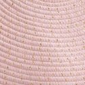 Dekoracja Domu Pink Lurex koristematto, halkaisija 90 cm hapsuilla, pinkki Dekoracja Domu Pink Lurex koristematto, halkaisija 90 cm hapsuilla, pinkki