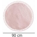 Dekoracja Domu Rožinė Lurex dekoratyvinis kilimas, skersmuo 90 cm su kutais, rožinis Dekoracja Domu Rožinė Lurex dekoratyvinis kilimas, skersmuo 90 cm su kutais, rožinis