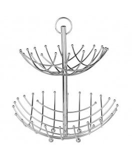 5five Simply Smart Metal Fruit Basket, 40 cm, 2 Tiers