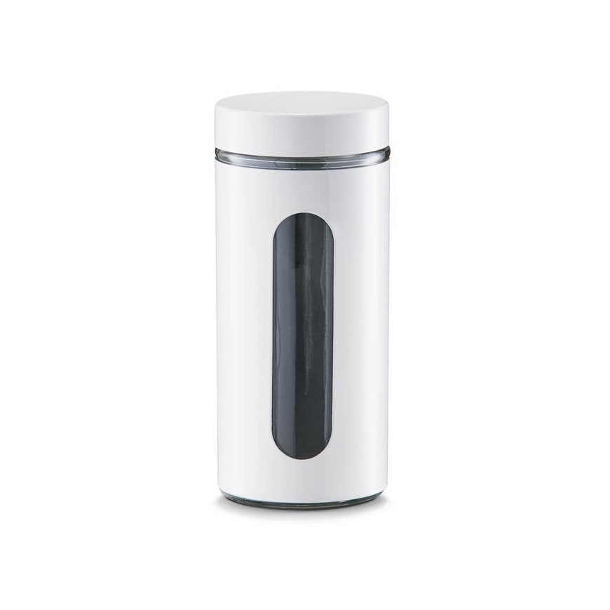 ZELLER Storage container, glass, with lid