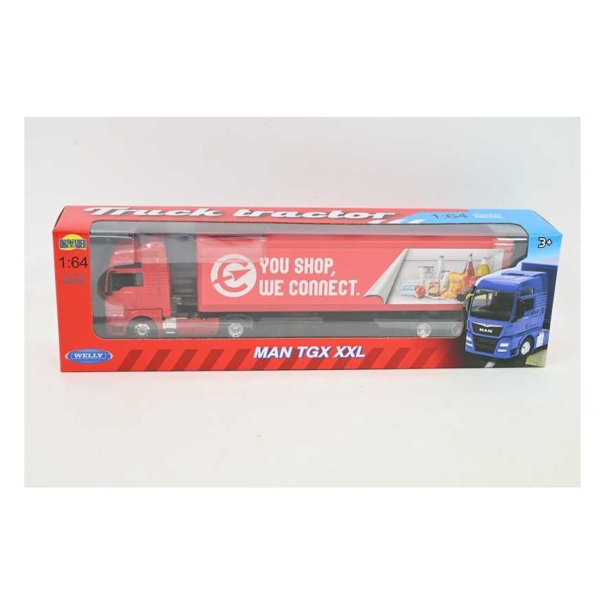 *WELLY TRUCK metalli 1:64 mies tgx, toimitus – 2