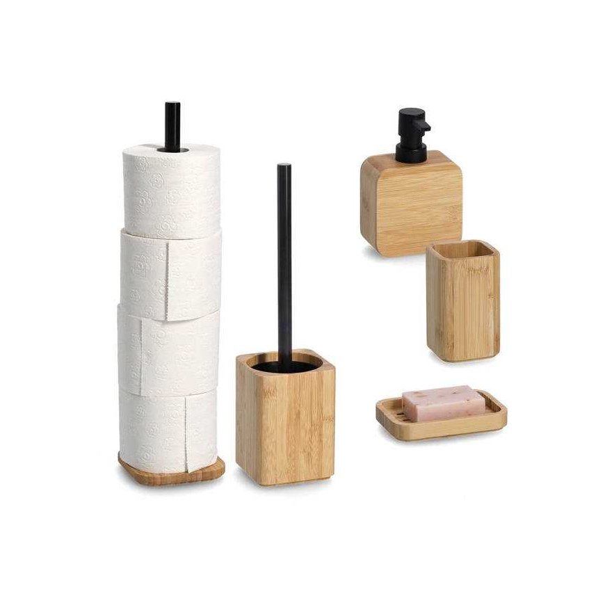 Bamboo Toilet brush with container, bamboo, ZELLER – 2