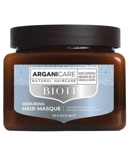 Arganicare Biotino atkuriamoji plaukų kaukė su biotinu 500ml
