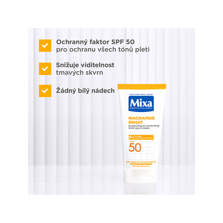 Mixa Niacinamide Bright protective and correcting dark spots cream facial sunscreen – 3