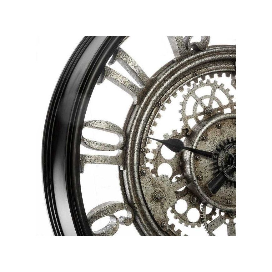Atmosphera MECA wall clock loft style, Ø 51 cm, gray – 2