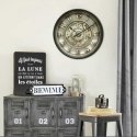 Atmosphera MECA wall clock loft style, Ø 51 cm, gray Atmosphera MECA wall clock loft style, Ø 51 cm, gray