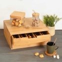 Other Coffee capsule container, bamboo, 2 drawers