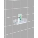 Quadro rectangular bathroom shelf with transparent container, Vacuum-Loc, shower, WENKO