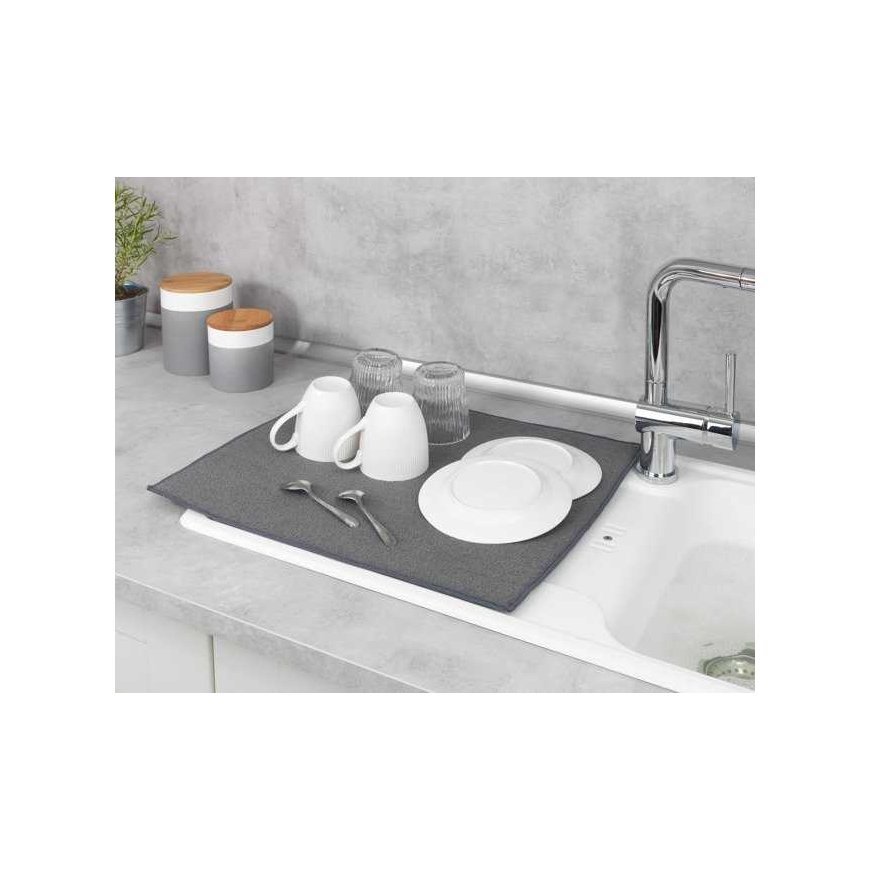 MIKO drying mat, 47 x 40 cm, gray, WENKO – 5