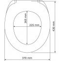 Toilet seat BELLEVUE, MDF, WENKO